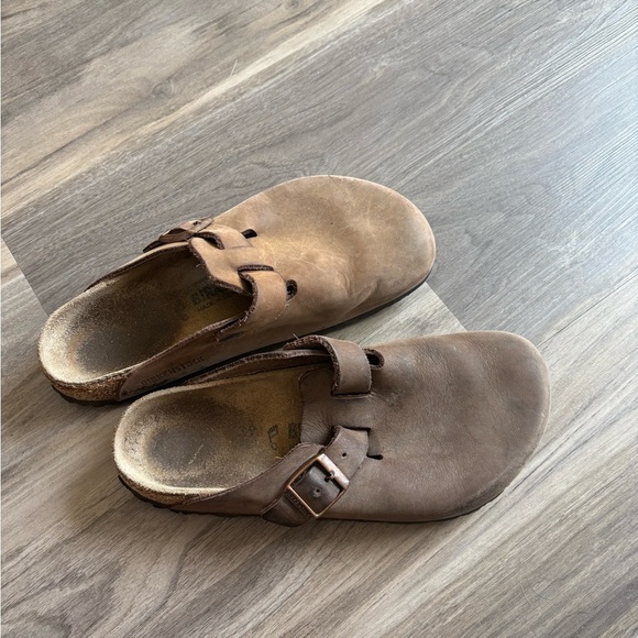 Birkenstock Brown Loafers Slip-Ons Comfortable Casual - Picture 7 of 7